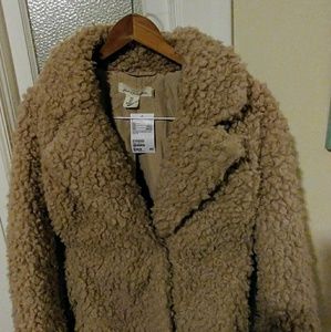 Trendy teddy bear style coat